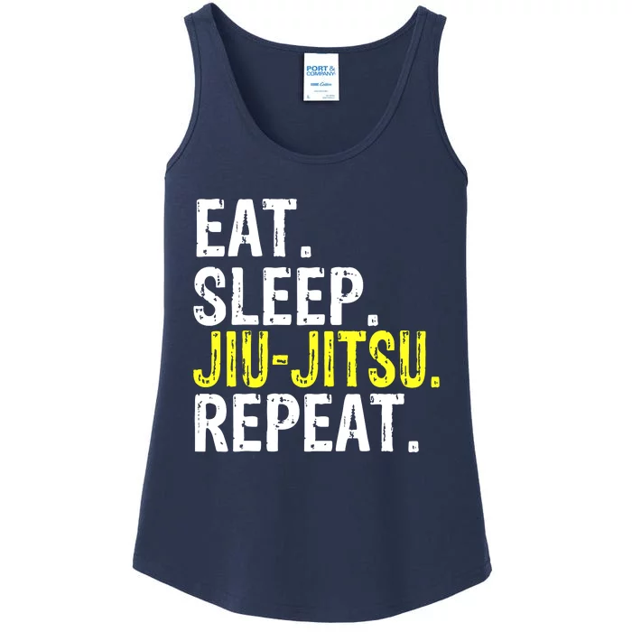 Eat Sleep JiuJitsu Repeat Gift Ladies Essential Tank