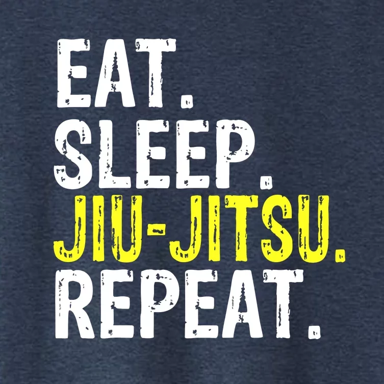 Eat Sleep JiuJitsu Repeat Gift Women's Crop Top Tee