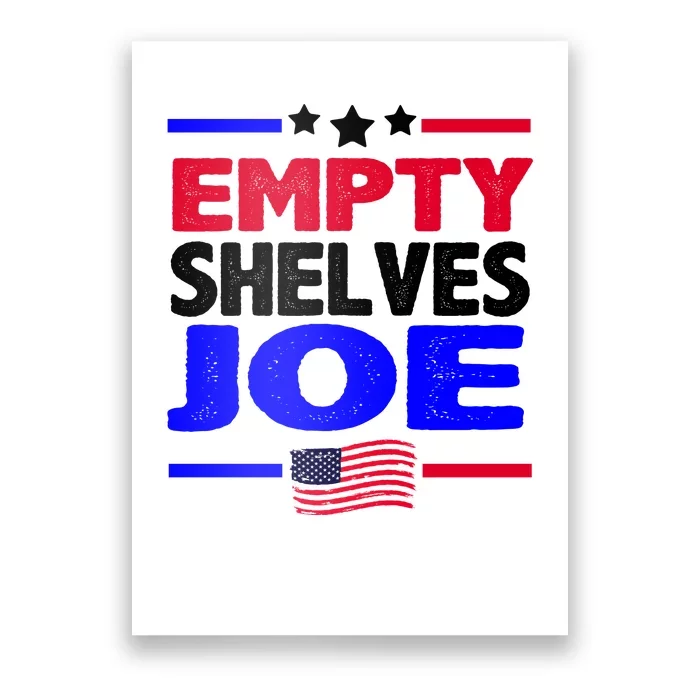 Empty Shelves Joe Poster