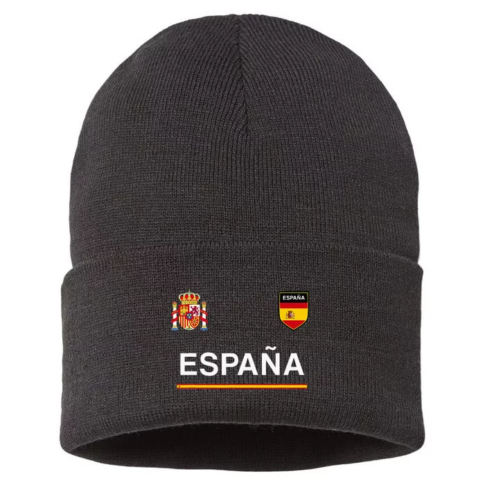 Espana Sportsoccer Jersey Flag Football Madrid Sustainable Knit Beanie