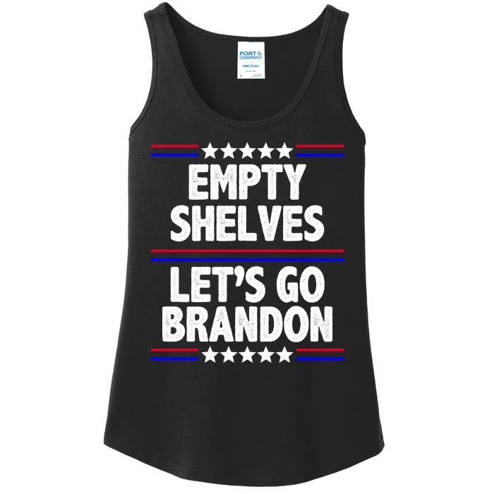 Empty Shelves Joe Let's Go Brandon Ladies Essential Tank