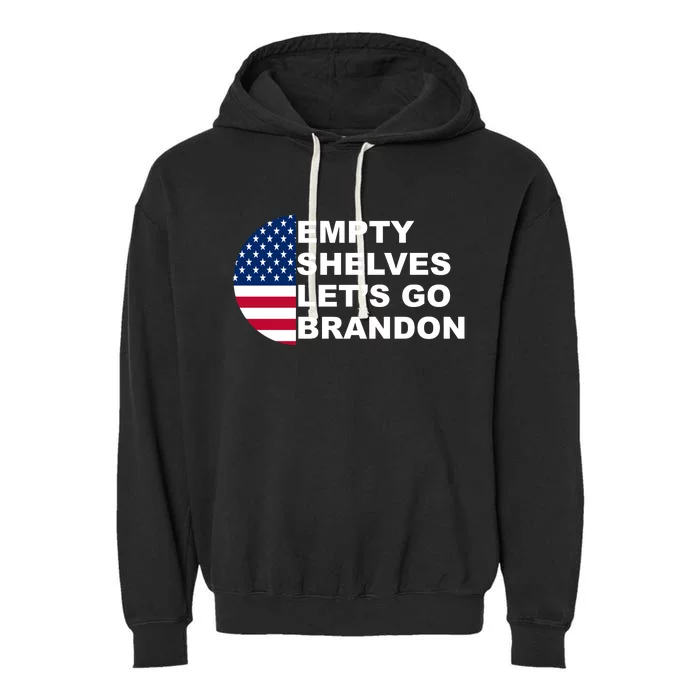 Empty Shelves Joe, Let's Go Brandon, Anti Biden Garment-Dyed Fleece Hoodie