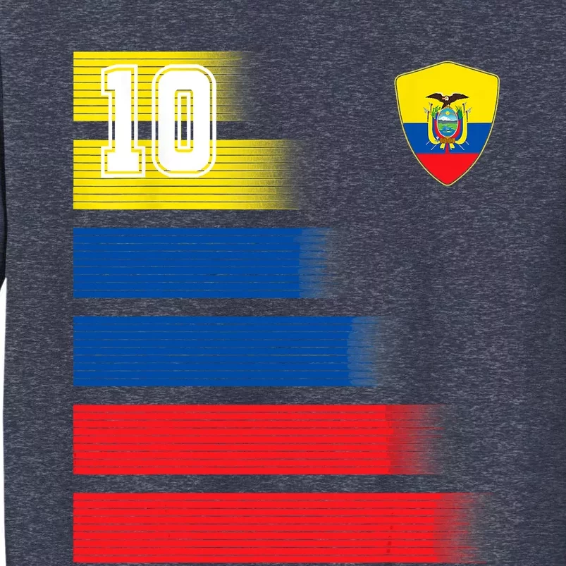 Ecuador Soccer Jersey Flag Retro 10 Ecuadorian Football Sweatshirt