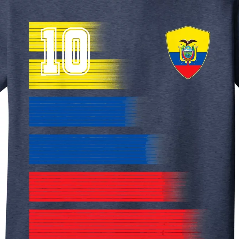 Ecuador Soccer Jersey Flag Retro 10 Ecuadorian Football T-Shirt