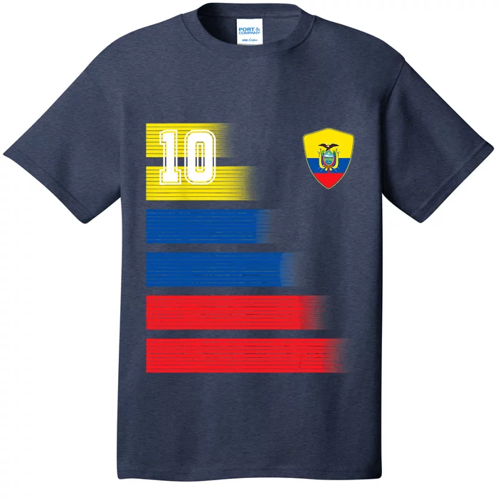 Ecuador Soccer Jersey Flag Retro 10 Ecuadorian Football T-Shirt