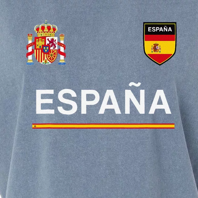 Espana Sportsoccer Jersey Flag Football Madrid Garment-Dyed Women's Muscle Tee