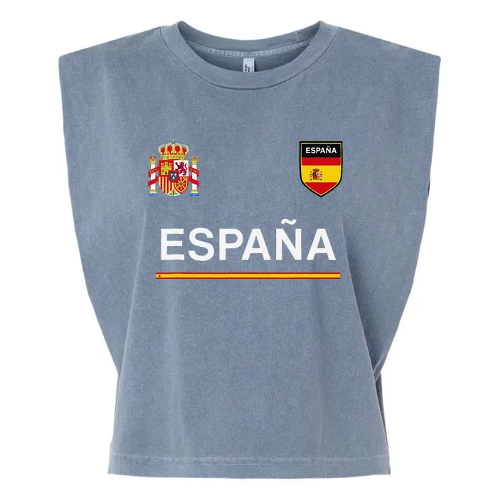 Espana Sportsoccer Jersey Flag Football Madrid Garment-Dyed Women's Muscle Tee