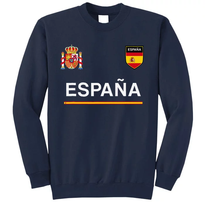 Espana Sportsoccer Jersey Flag Football Madrid Tall Sweatshirt