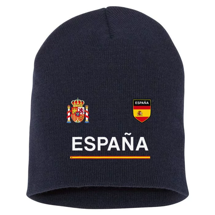 Espana Sportsoccer Jersey Flag Football Madrid Short Acrylic Beanie