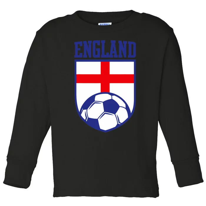 England Soccer Jersey Gift England Football Fans Toddler Long Sleeve Shirt