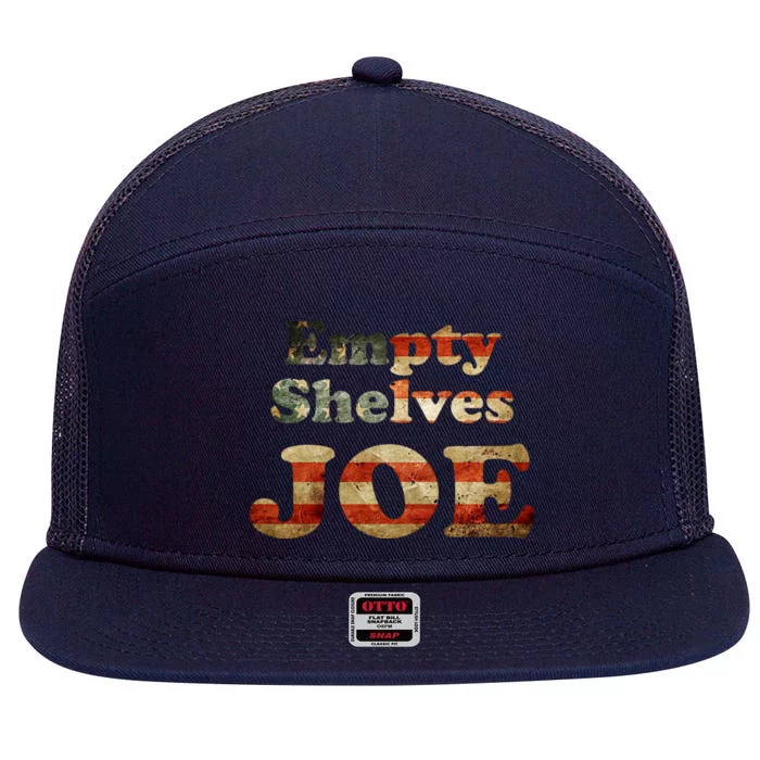 Empty Shelves Joe USA Blend 7 Panel Mesh Trucker Snapback Hat