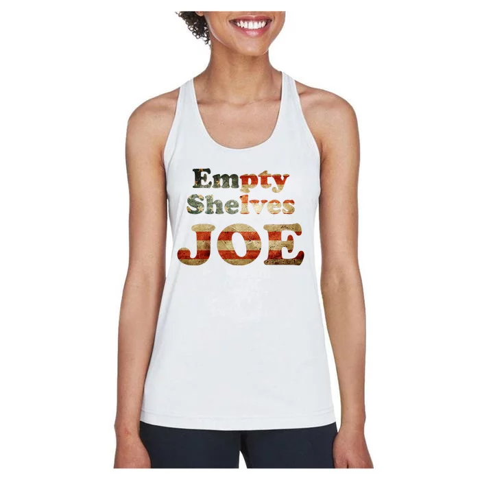 Empty Shelves Joe USA Blend Women's Racerback Tank