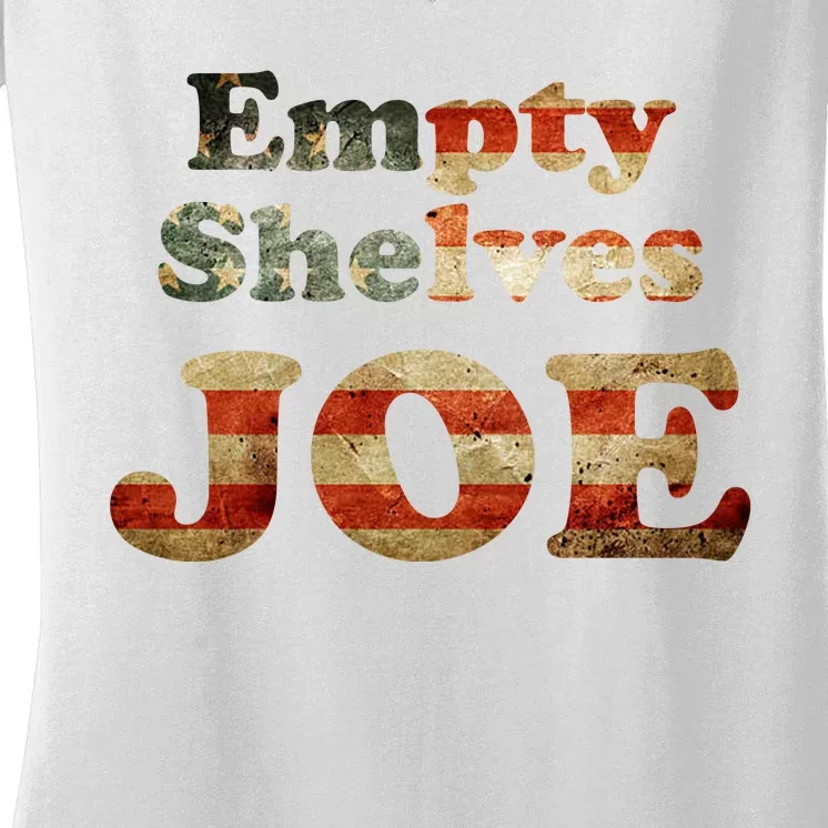 Empty Shelves Joe USA Blend Women's V-Neck T-Shirt