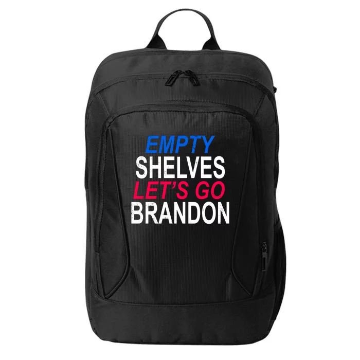 Empty Shelves Joe Let's Go Brandon Funny Anti Biden City Backpack