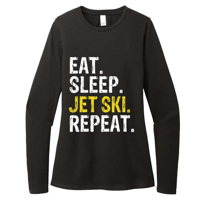 Eat Sleep Jet Ski Repeat Gift Skiing Womens CVC Long Sleeve Shirt