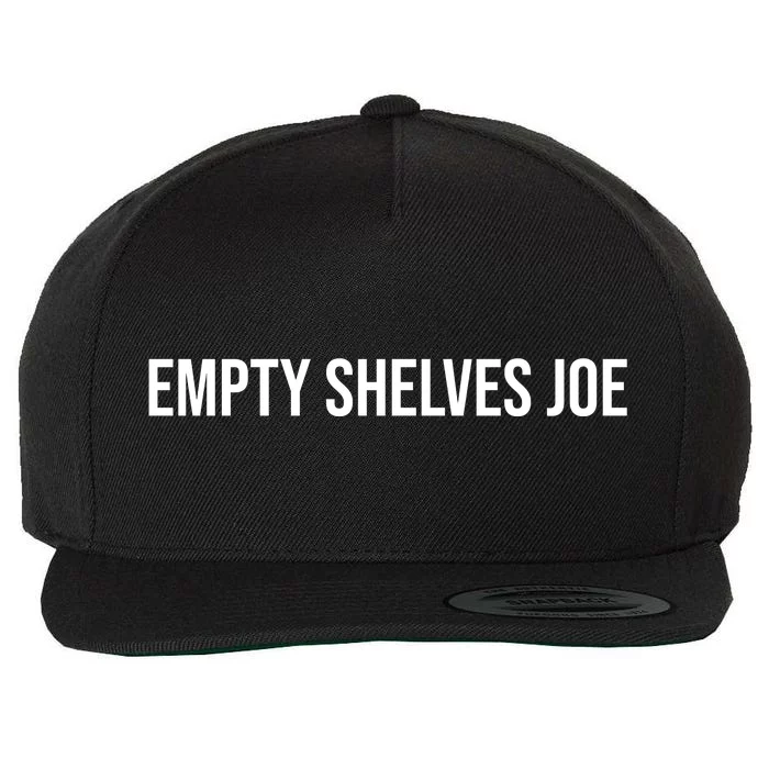 Empty Shelves Joe, Pro Republican, Anti Biden Simple Text Wool Snapback Cap