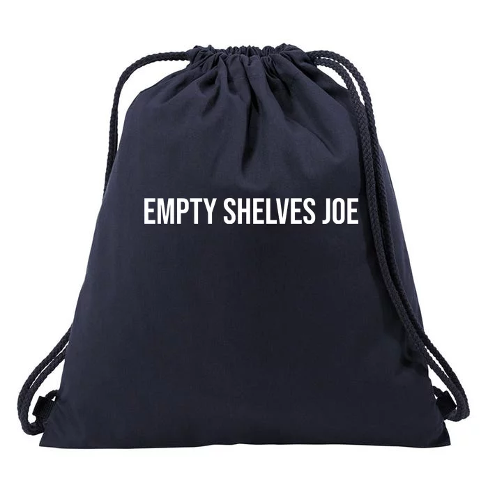 Empty Shelves Joe, Pro Republican, Anti Biden Simple Text Drawstring Bag