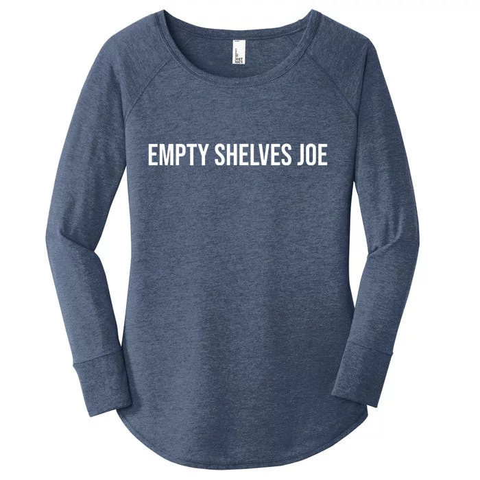 Empty Shelves Joe, Pro Republican, Anti Biden Simple Text Women's Perfect Tri Tunic Long Sleeve Shirt