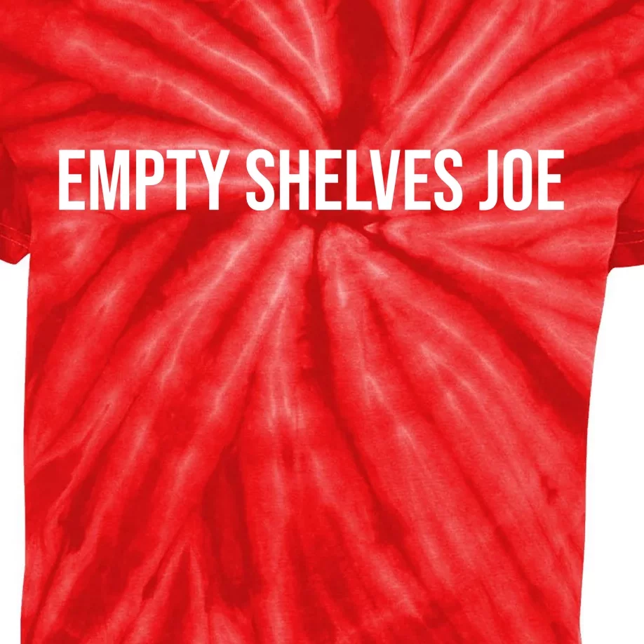 Empty Shelves Joe, Pro Republican, Anti Biden Simple Text Kids Tie-Dye T-Shirt