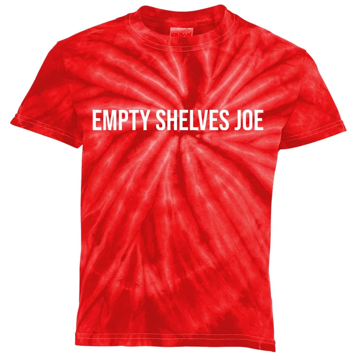 Empty Shelves Joe, Pro Republican, Anti Biden Simple Text Kids Tie-Dye T-Shirt