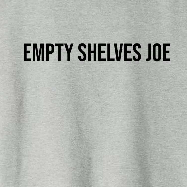 Empty Shelves Joe, Pro Republican, Anti Biden Simple Text Women's Crop Top Tee