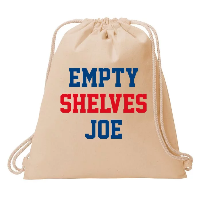 Empty Shelves Joe Republican Anti Biden Design Drawstring Bag