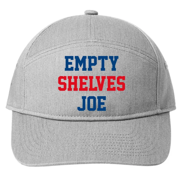 Empty Shelves Joe Republican Anti Biden Design 7-Panel Snapback Hat