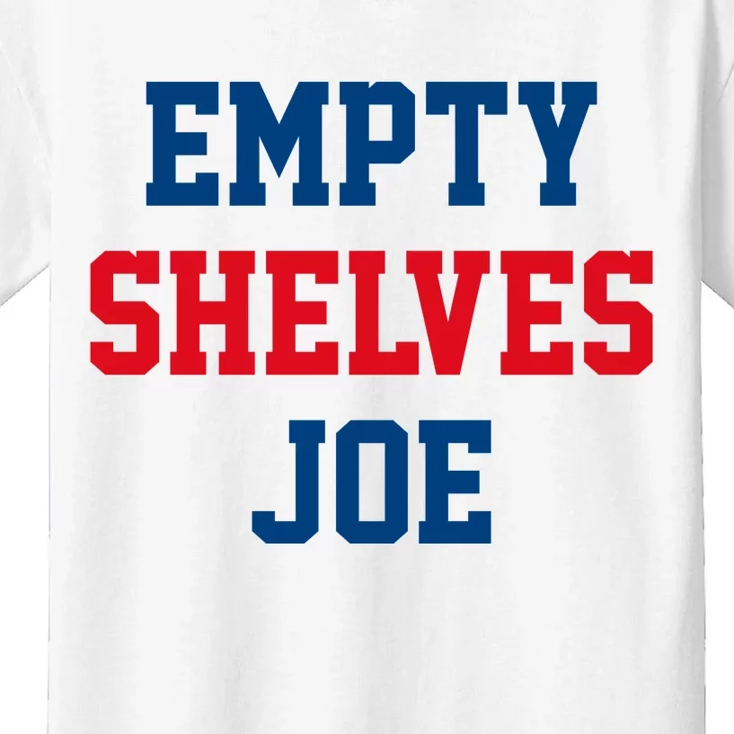 Empty Shelves Joe Republican Anti Biden Design Kids T-Shirt