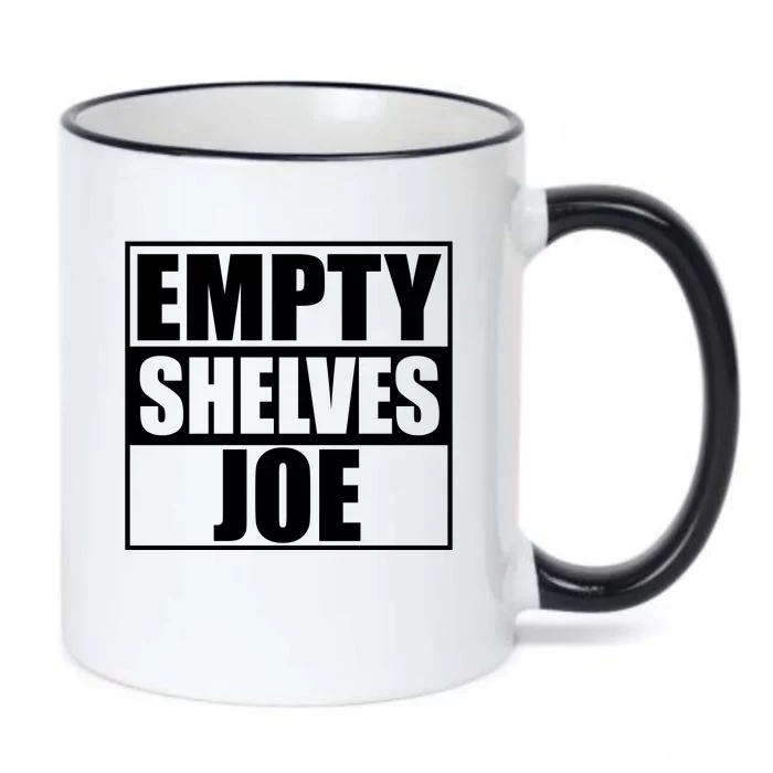 Empty Shelves Joe Parody Spoof Logo Black Color Changing Mug