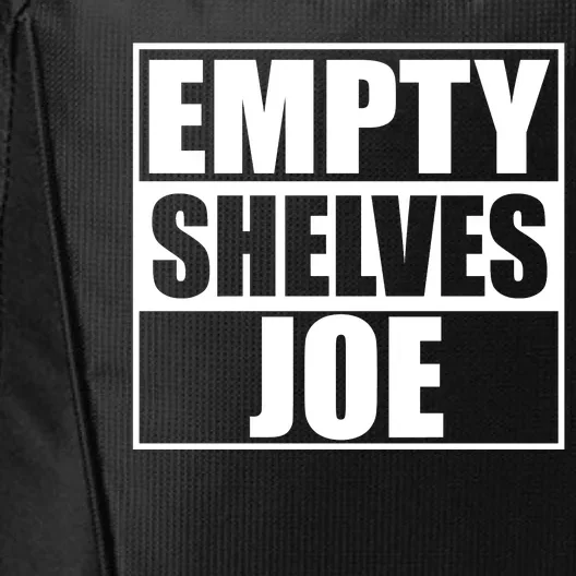 Empty Shelves Joe Parody Spoof Logo City Backpack