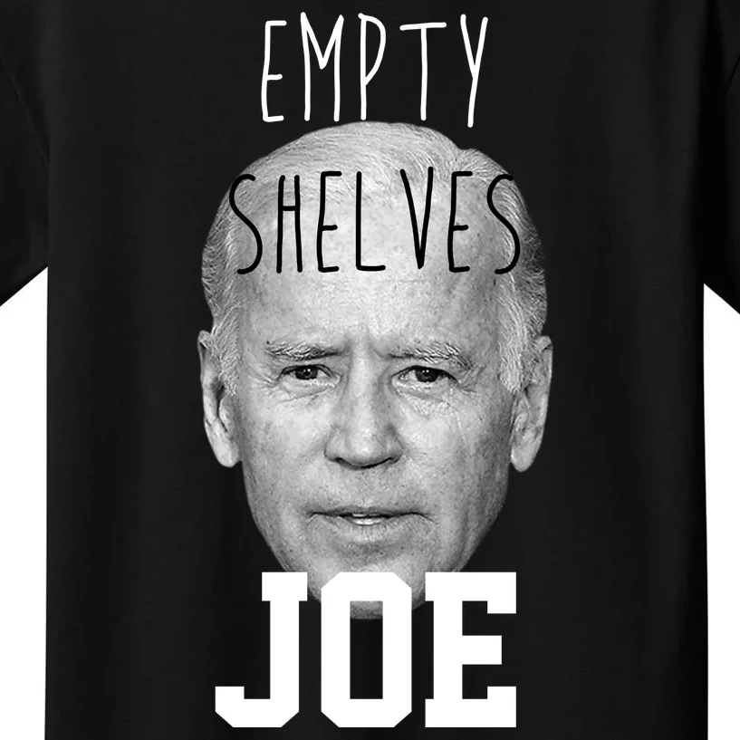 Empty Shelves Joe Funny Politics Anti Biden Kids T-Shirt