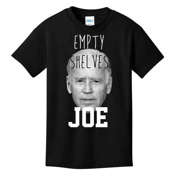 Empty Shelves Joe Funny Politics Anti Biden Kids T-Shirt