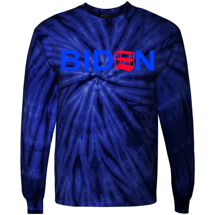 Empty Shelves Joe Shelf Is Empty Logo Tie-Dye Long Sleeve Shirt