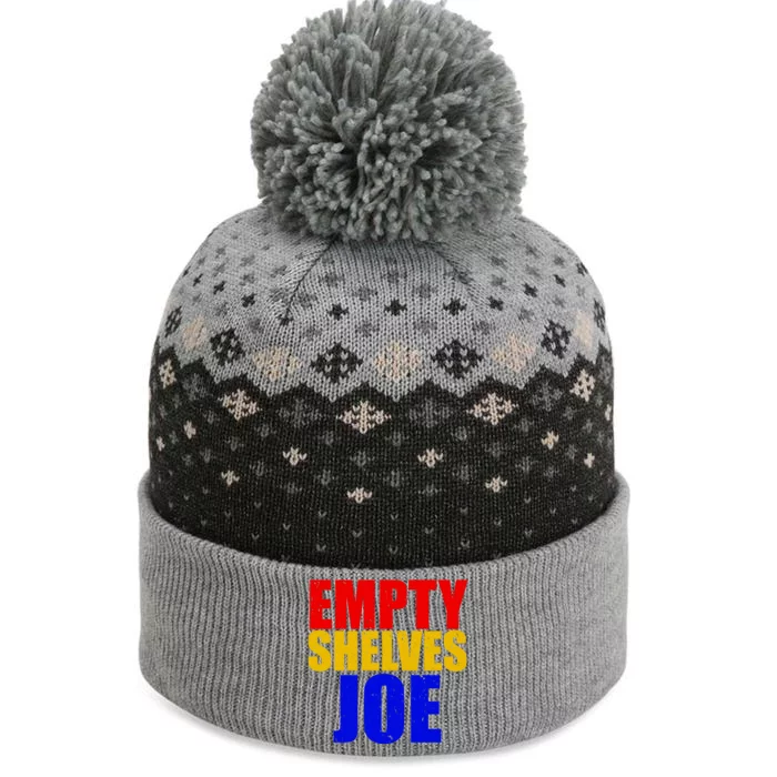 Empty Shelves Joe Conservative Anti Liberal The Baniff Cuffed Pom Beanie