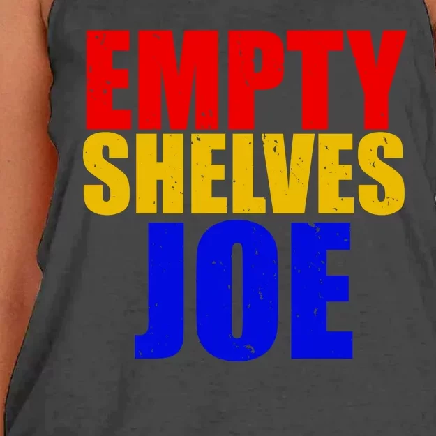 Empty Shelves Joe Conservative Anti Liberal Women's Knotted Racerback Tank