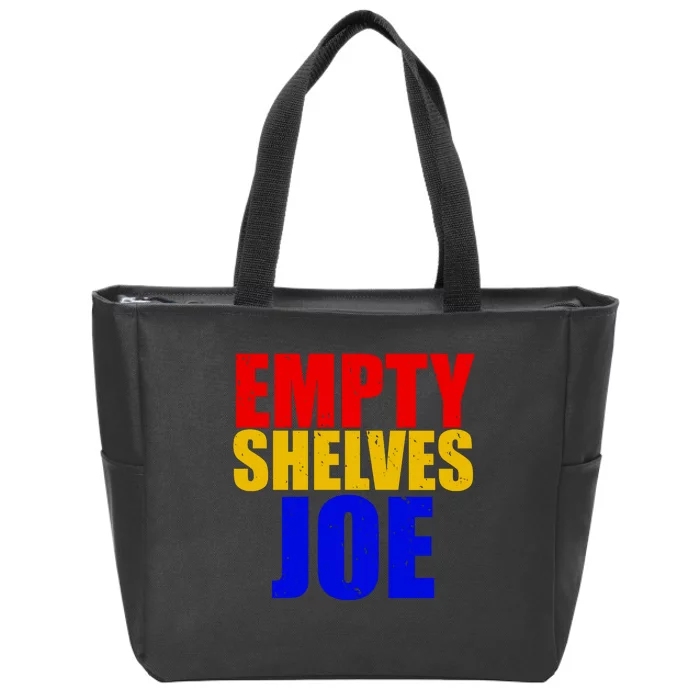 Empty Shelves Joe Conservative Anti Liberal Zip Tote Bag