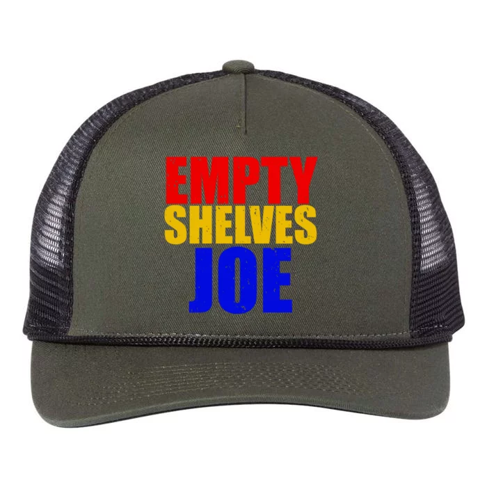 Empty Shelves Joe Conservative Anti Liberal Retro Rope Trucker Hat Cap