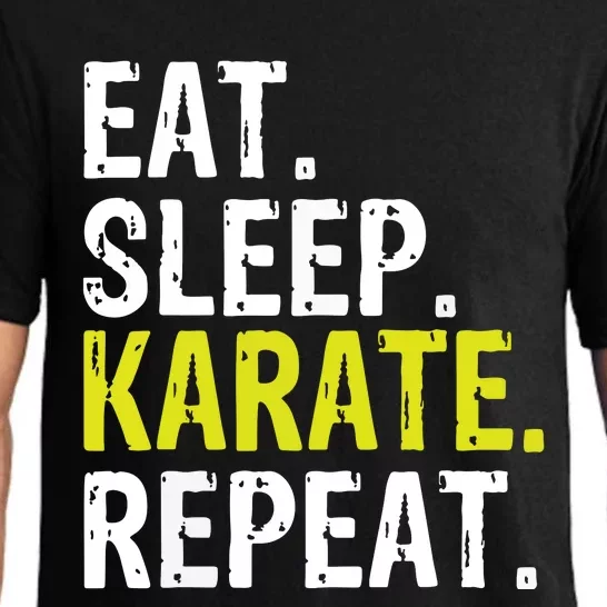 Eat Sleep Karate Repeat Gift Pajama Set