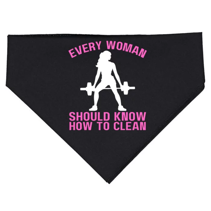 Every Should Know How To Clean Workout Gym Gift USA-Made Doggie Bandana