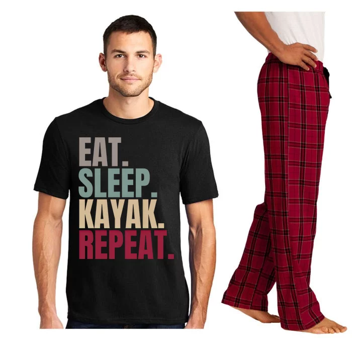 Eat Sleep Kayak Repeat Gift Pajama Set