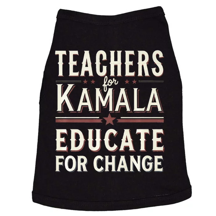 Educators Support Kamala Harris Education Teacher Harris Doggie Tank