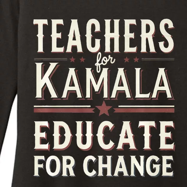 Educators Support Kamala Harris Education Teacher Harris Womens CVC Long Sleeve Shirt