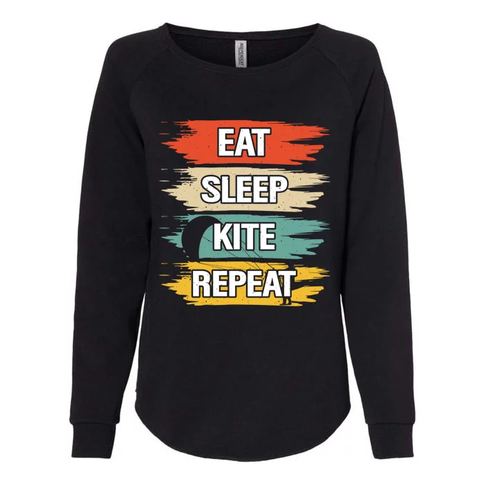 Eat Sleep Kite Repeat Gift Womens California Wash Sweatshirt