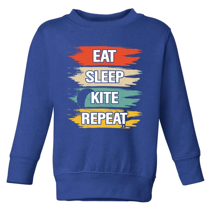 Eat Sleep Kite Repeat Gift Toddler Sweatshirt