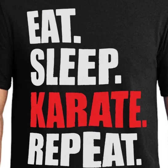 Eat Sleep Karate Repeat Pajama Set