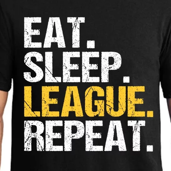 Eat Sleep League Repeat Sports Game Gaming Cute Gift Pajama Set