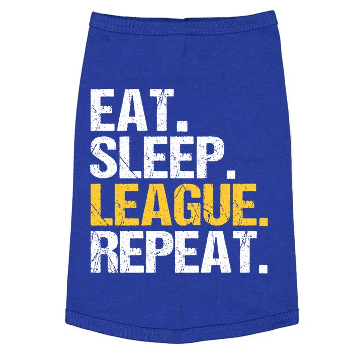 Eat Sleep League Repeat Sports Game Gaming Cute Gift Doggie Tank