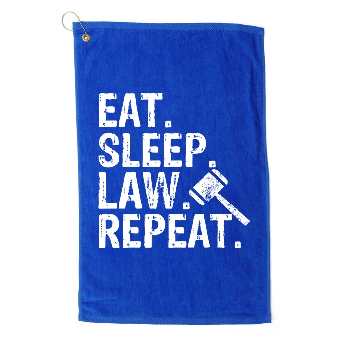 Eat Sleep Law Repeat School Lawyer Gift Great Gift Platinum Collection Golf Towel