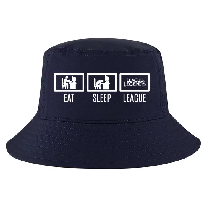 Eat Sleep League Repeat Gift Challenger Funny Gift Cool Comfort Performance Bucket Hat