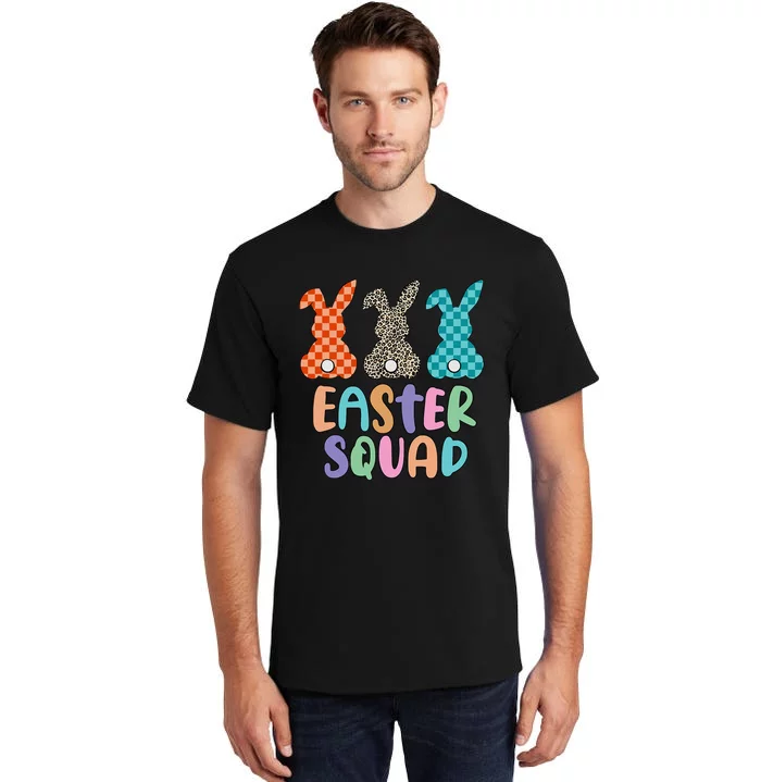 Easter Squad Leopard Bunny Gift for easter day Tall T-Shirt